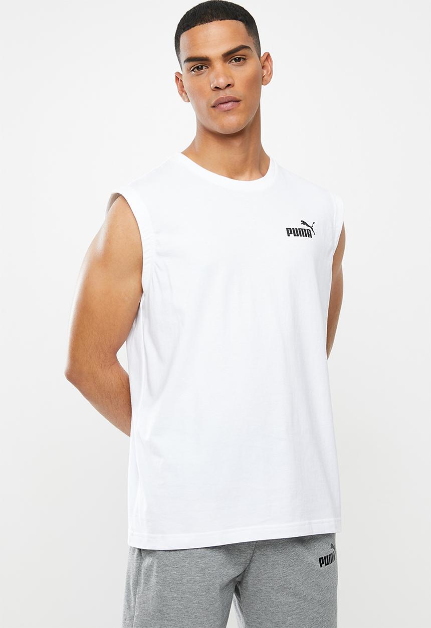 PUMA - Ess+ sleeveless shirt - white