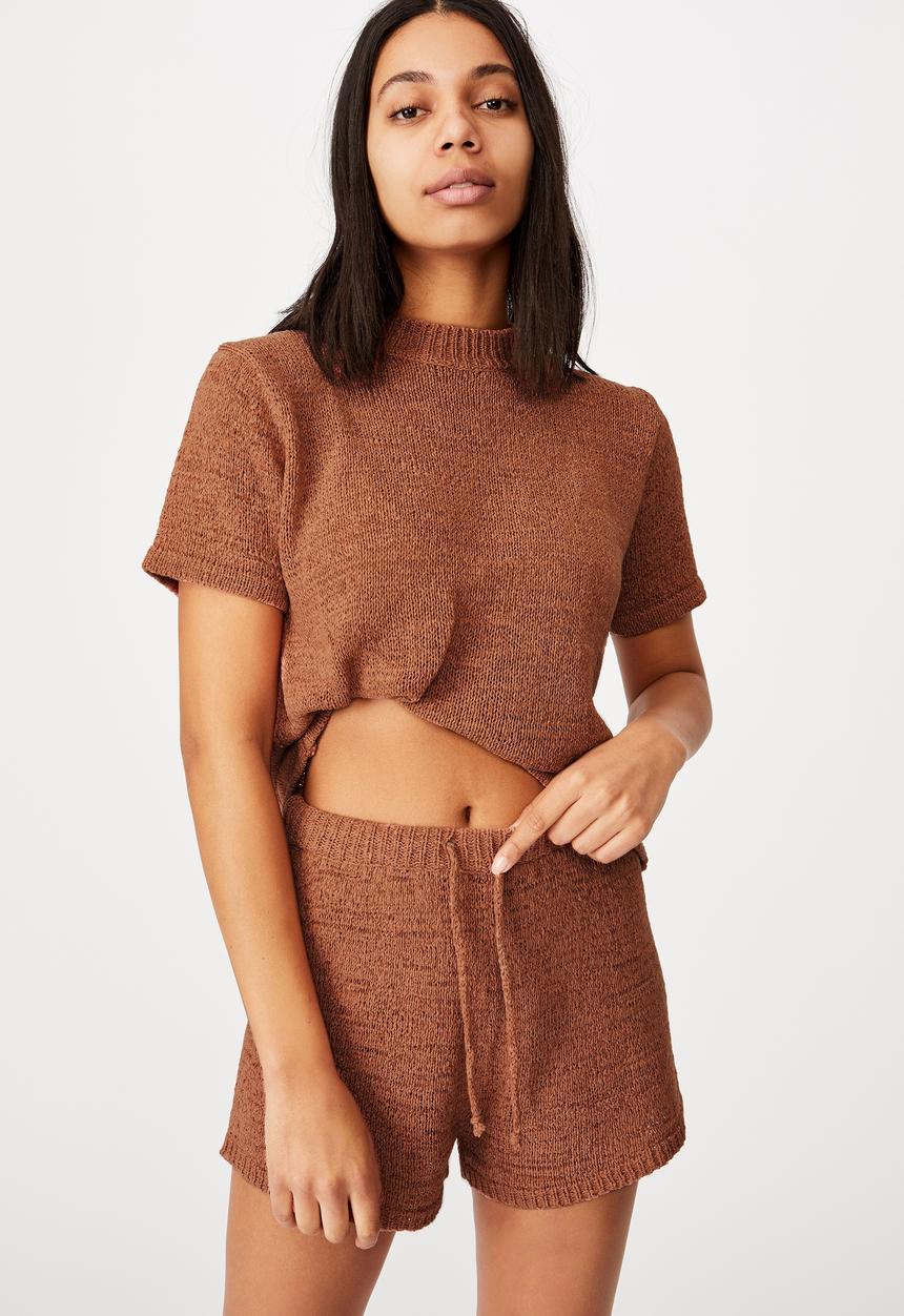 Cotton On - Summer lounge short - terracotta