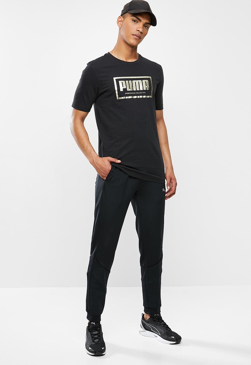 PUMA - Gold graphic tee - black