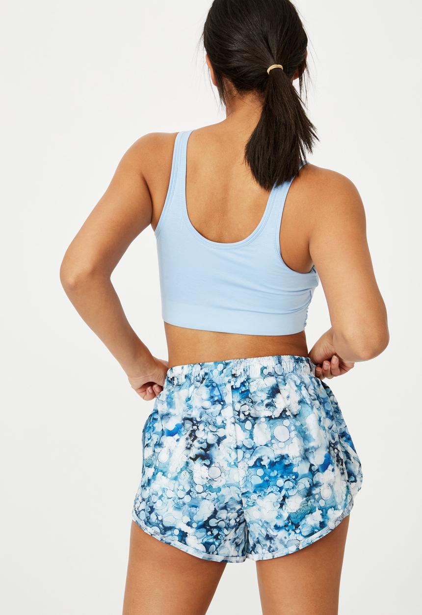 Cotton On - Move jogger short - inky bubbles blue