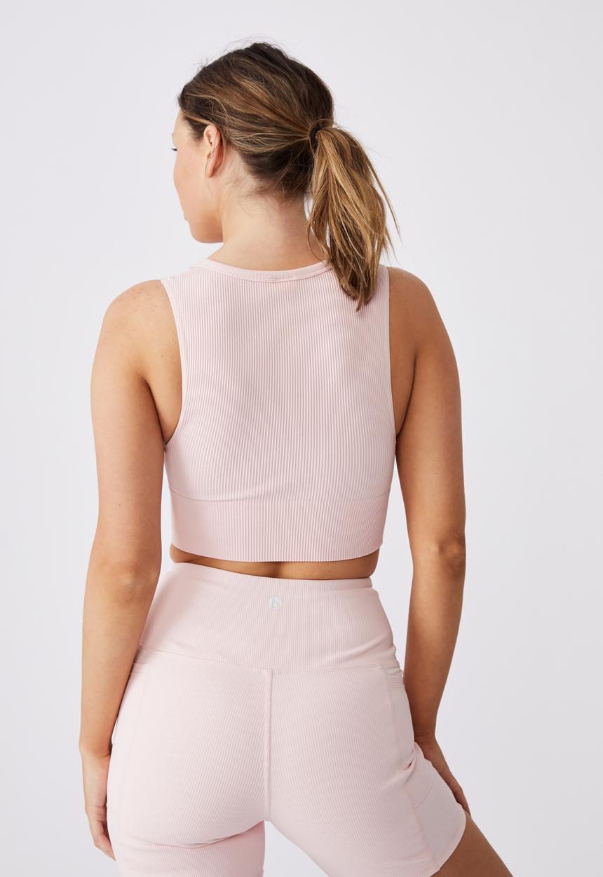 Cotton On - Lifestyle seamless longline vestlette - pink sherbet