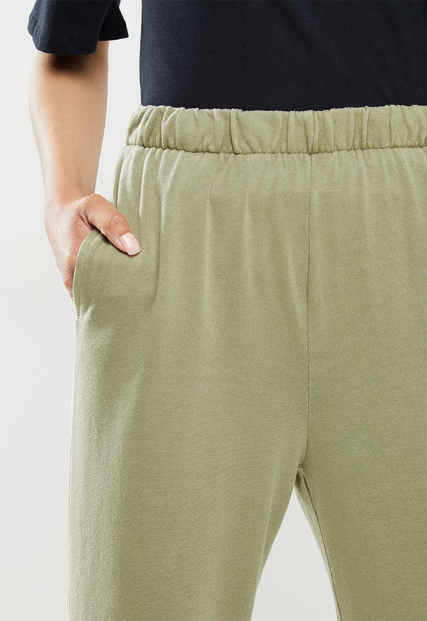 Cotton On - High waisted track pant - sage
