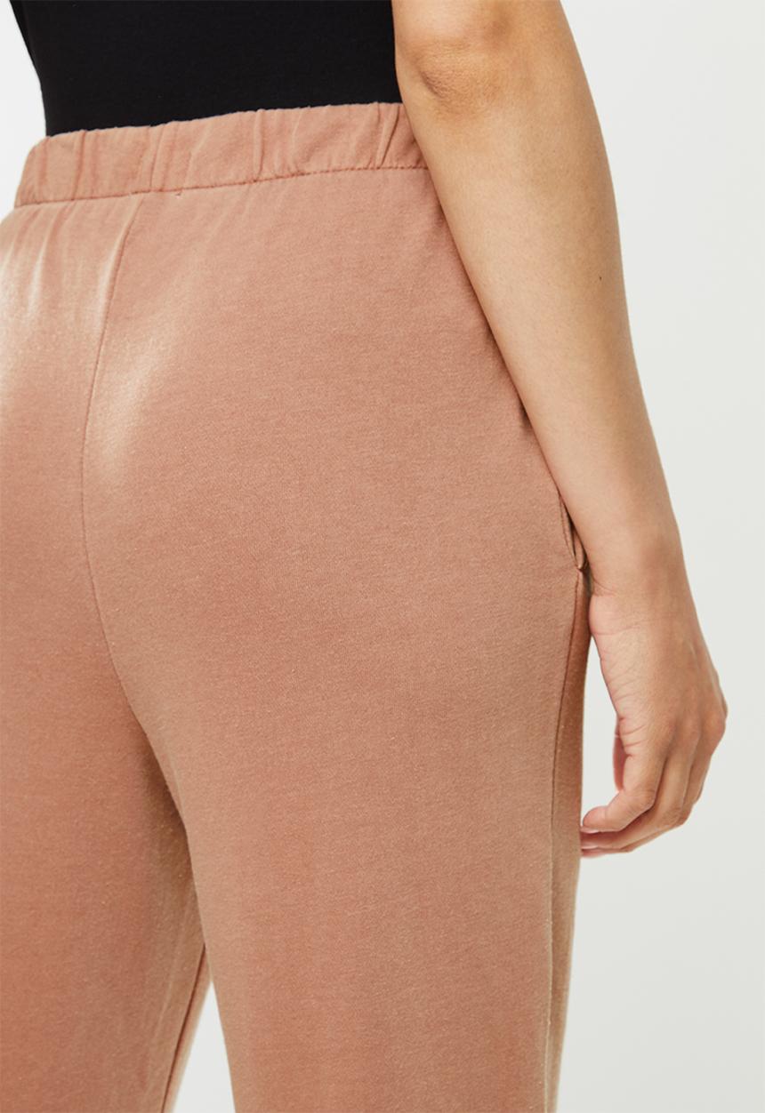 Cotton On - High waisted trackpant - rust tan/pigment dye
