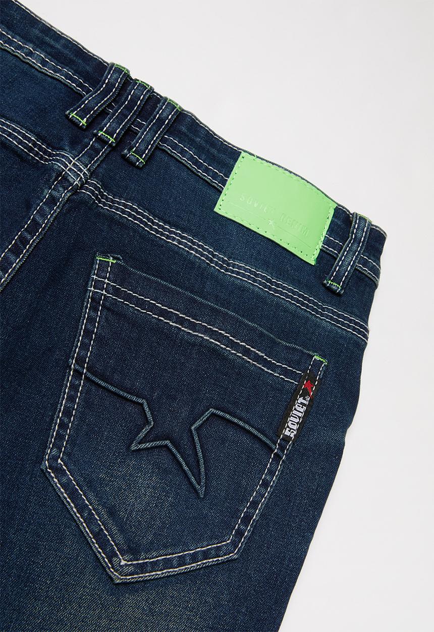 SOVIET - Boys denim short - blue