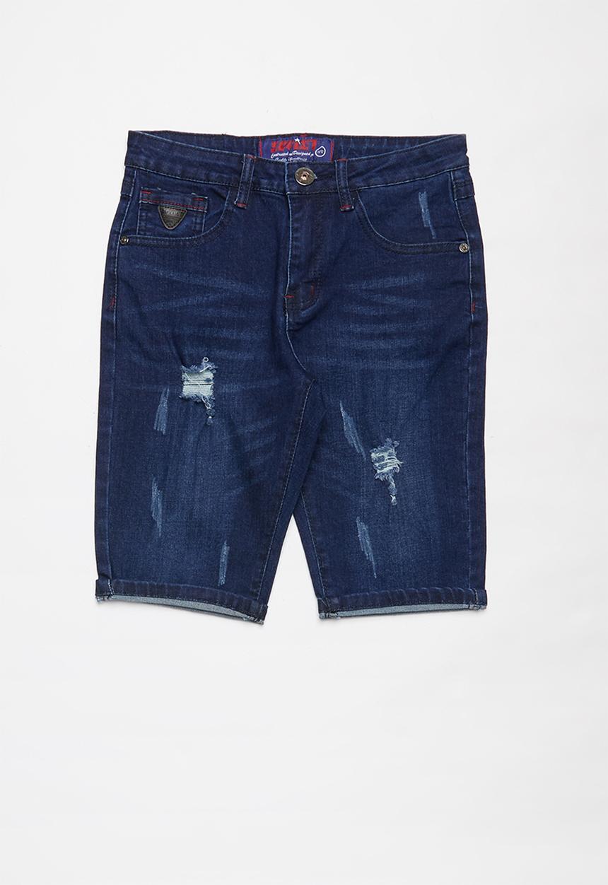 SOVIET - Boys don denim short - blue