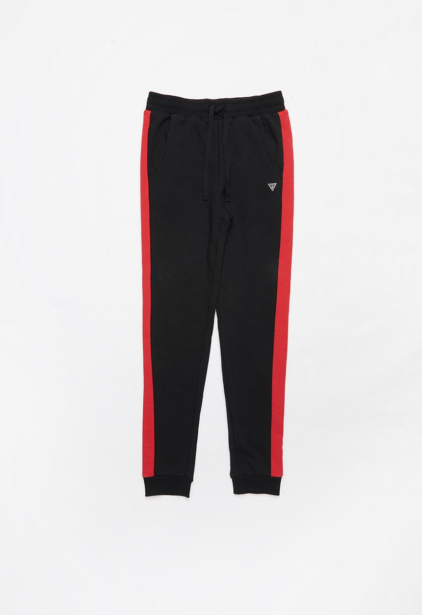 GUESS - Guess fashion active pants - black & red 