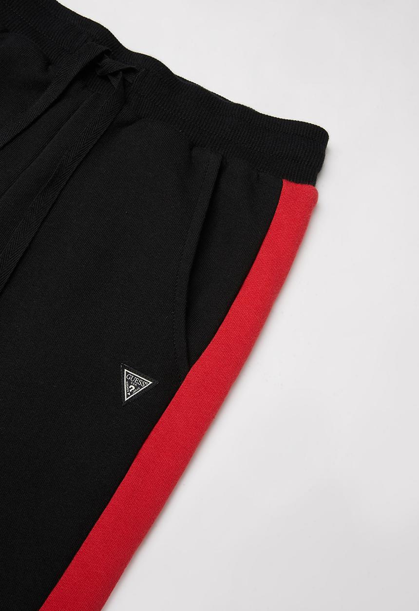GUESS - Guess fashion active pants - black & red 