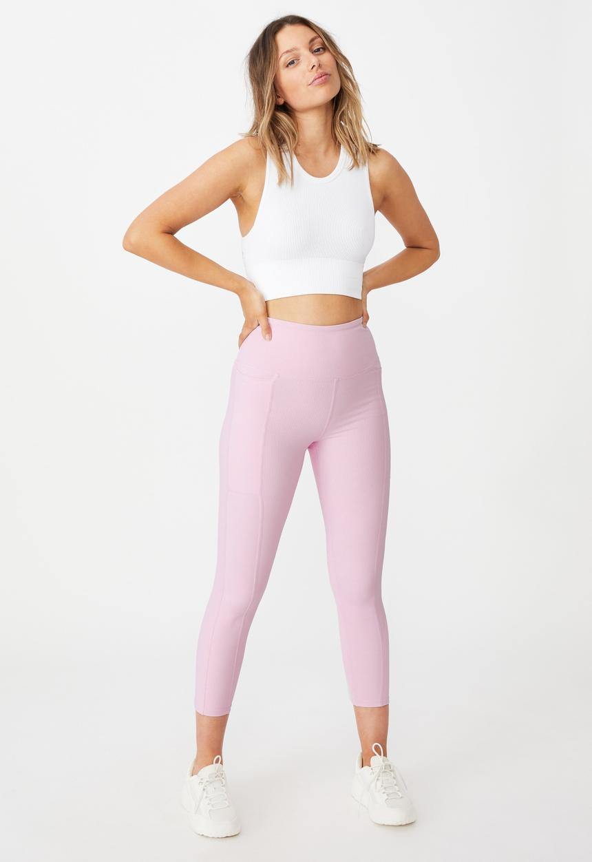 Cotton On - Rib pocket 7/8 tight - blossom