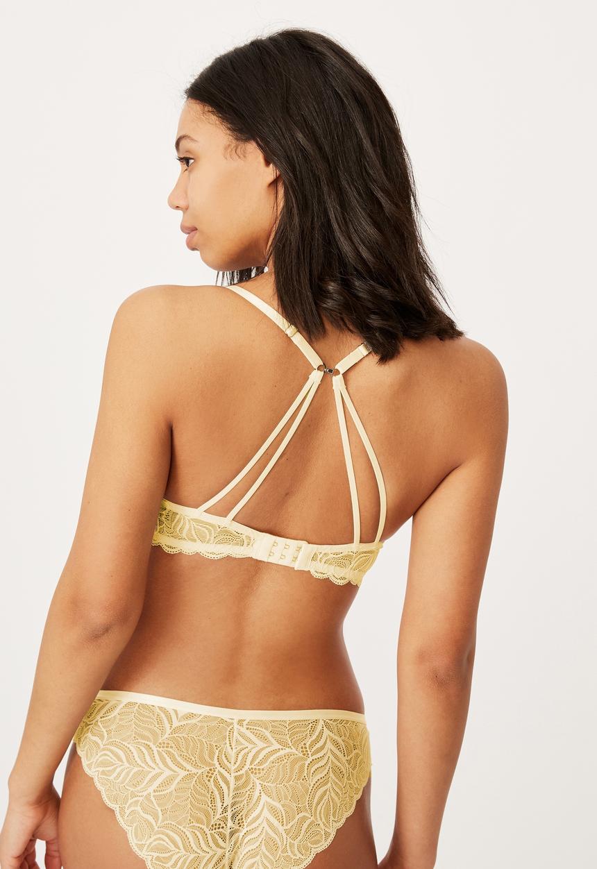 Cotton On - Summer lace contour bra - icy custard