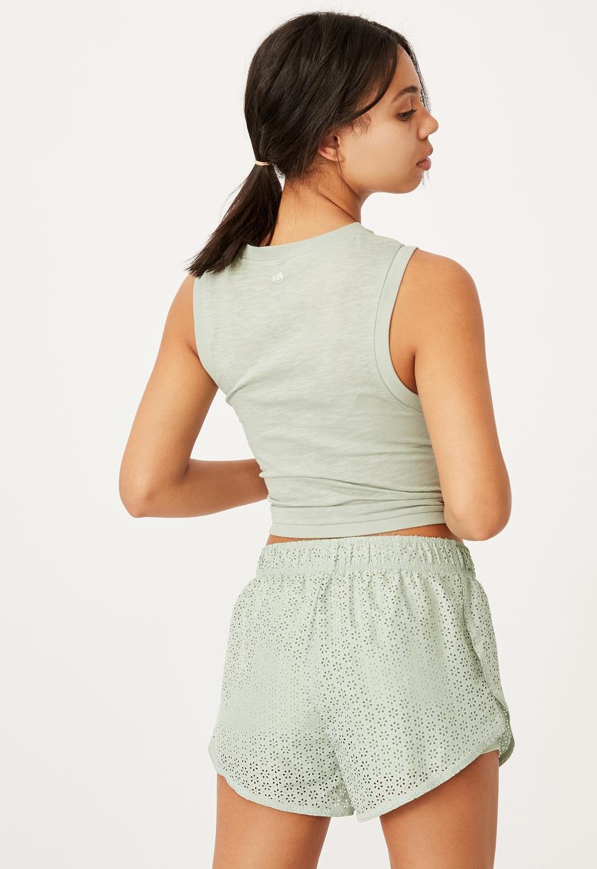 Cotton On - Move jogger short - mint chip laser