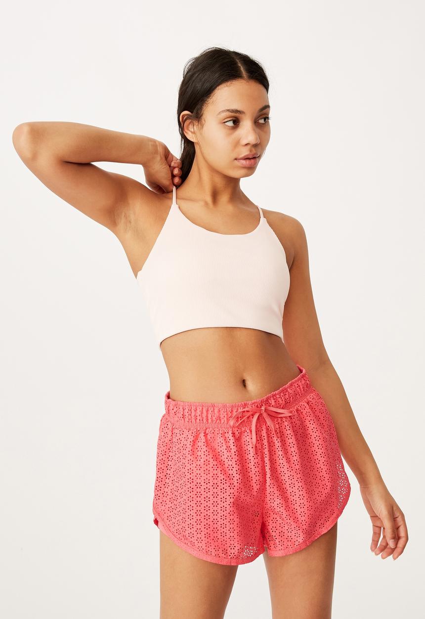 Cotton On - Move jogger short - summer punch pink laser