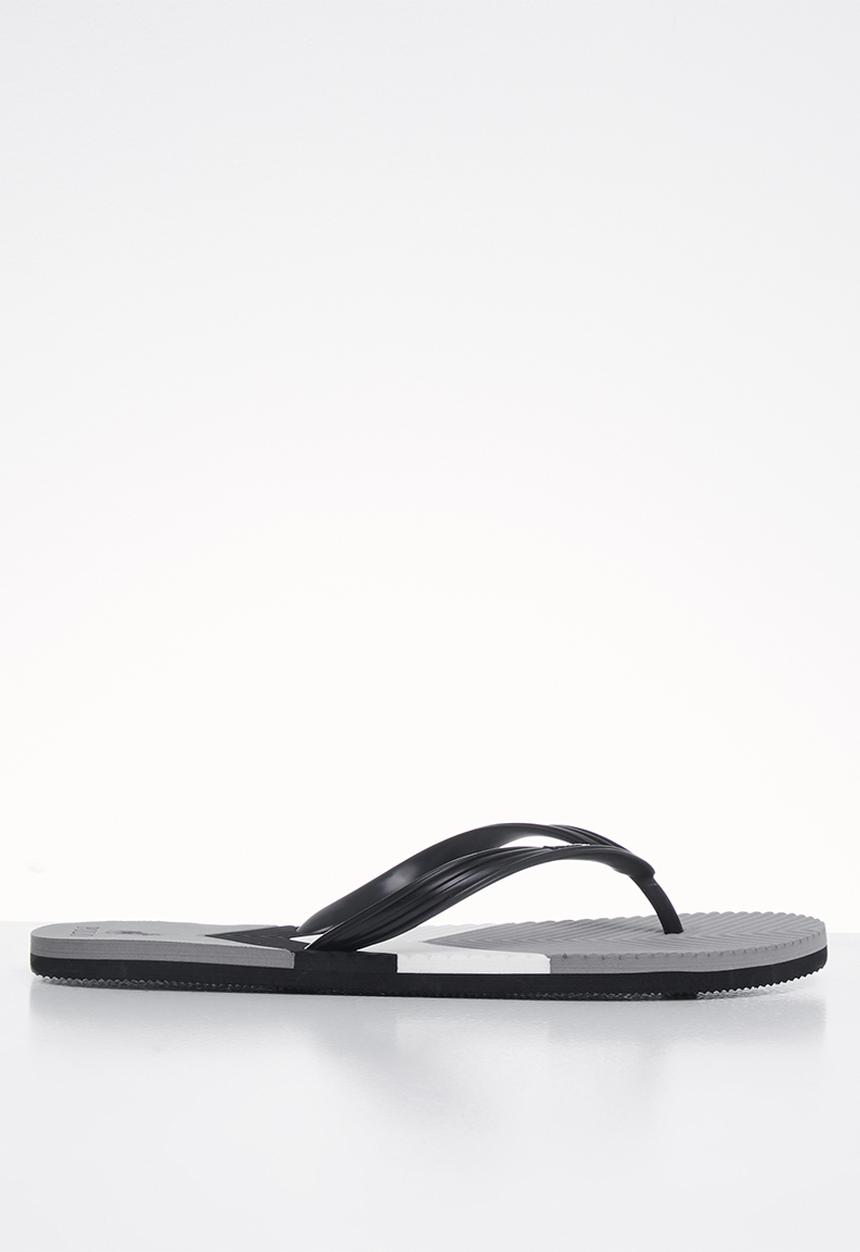 POLO - Phil colour blocked flop flop - grey