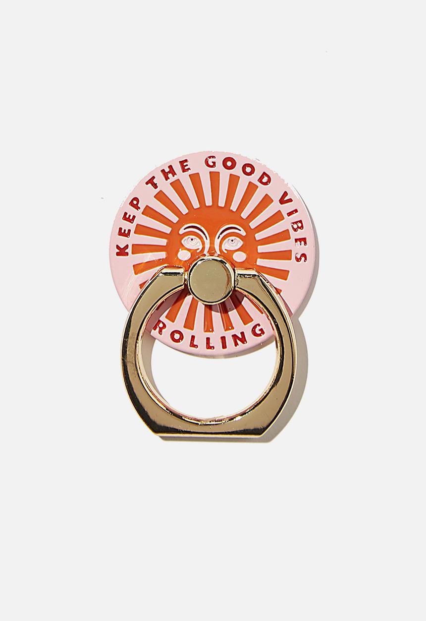 Typo - Enamel phone ring - good vibes