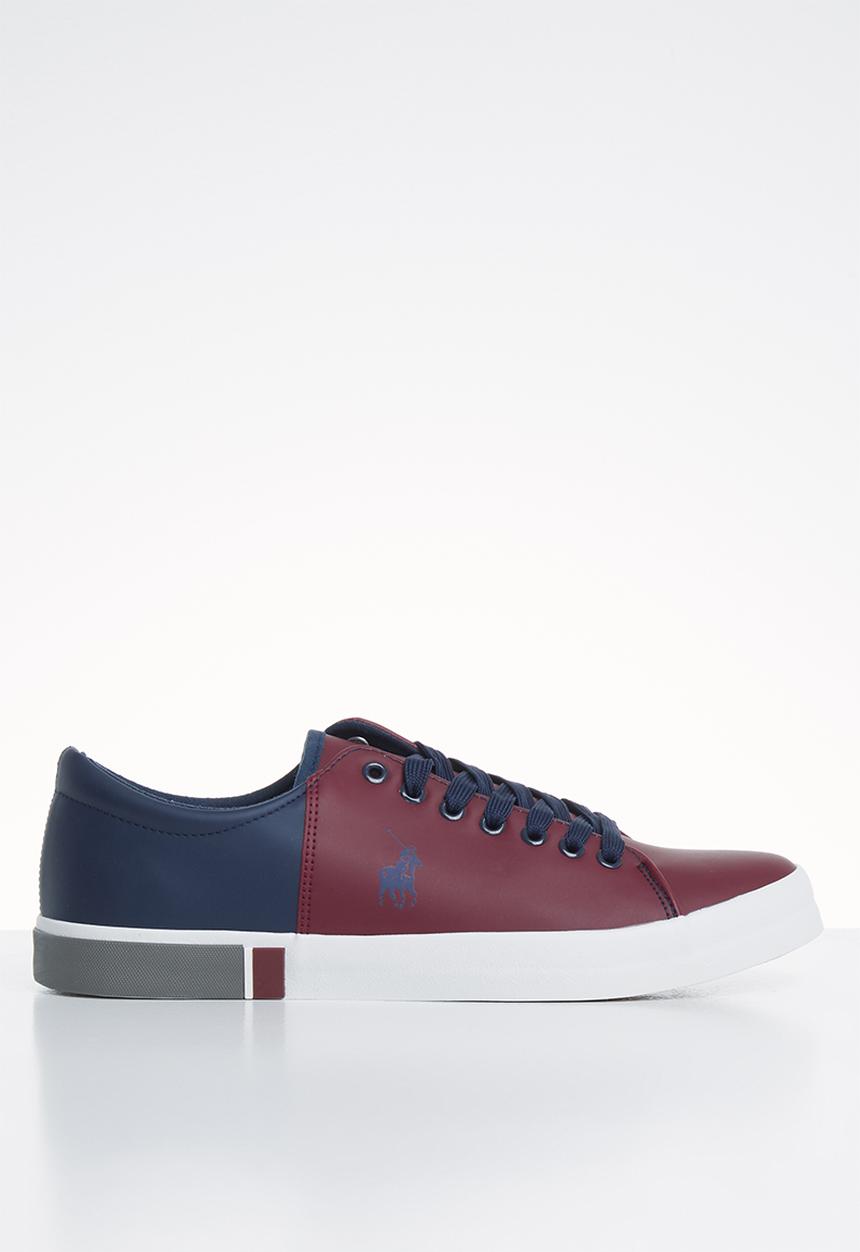 POLO - Brandon colour block sneaker - burgundy