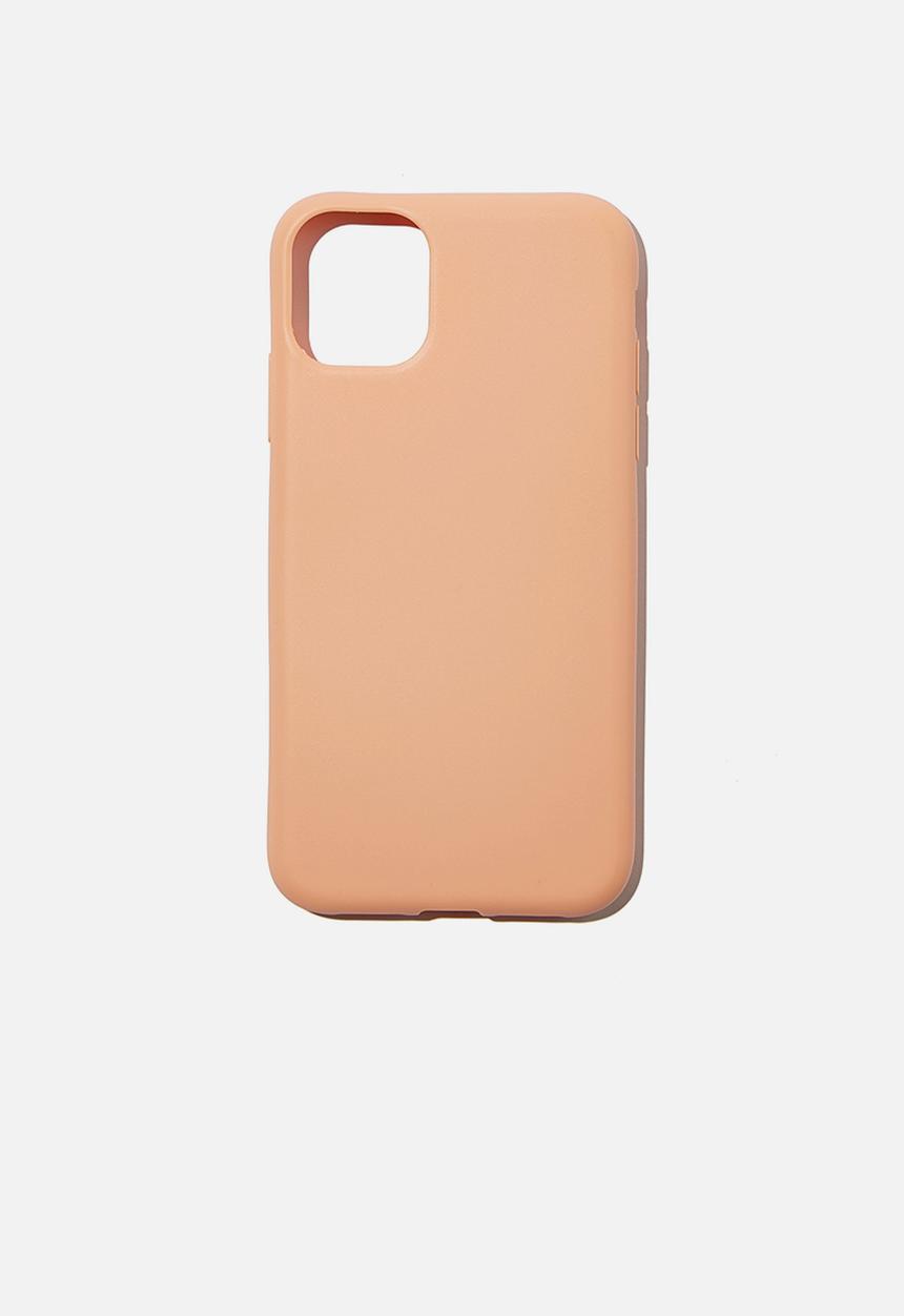 Typo - Slimline recycled phone case iphone 11 - peach