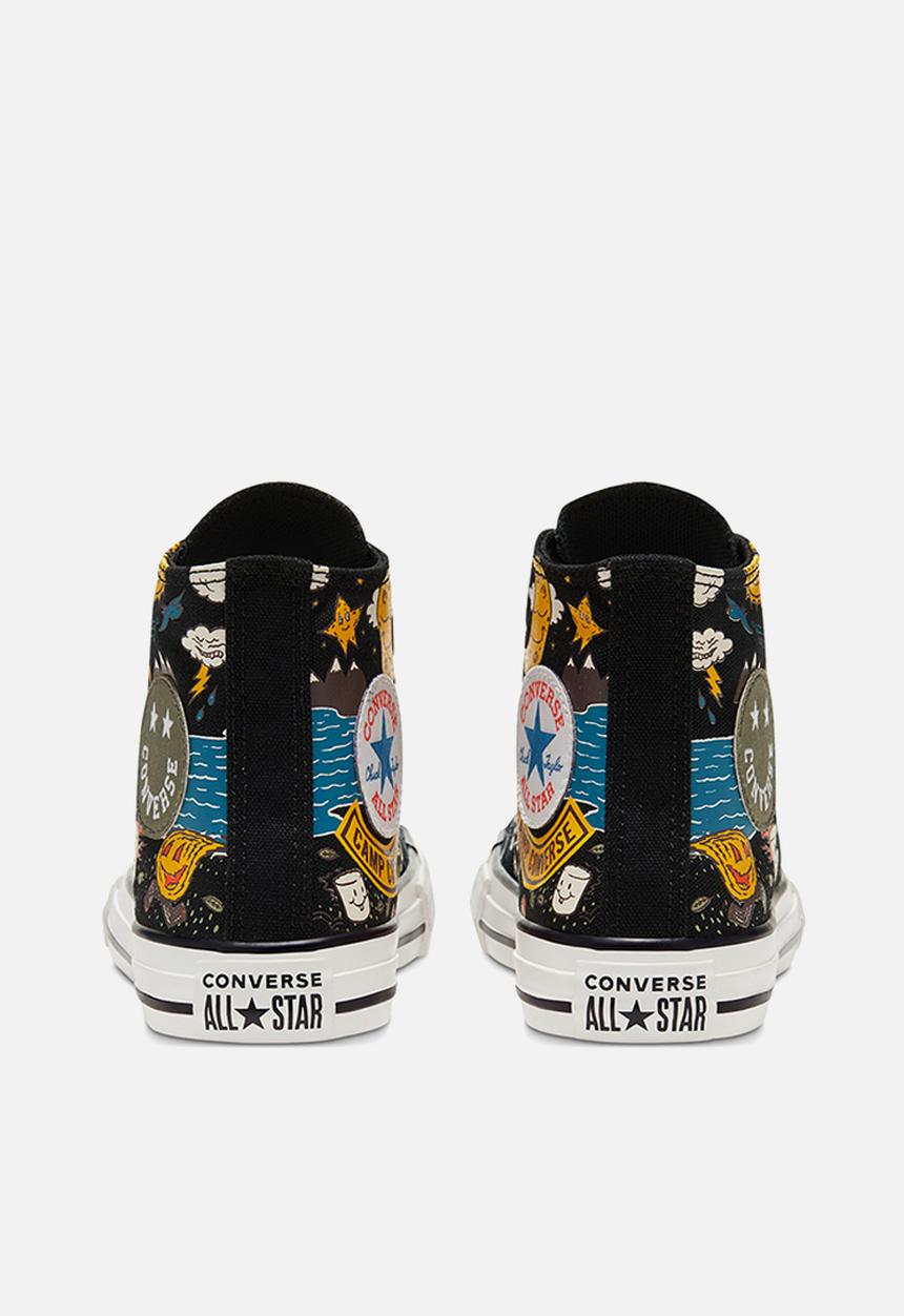Converse - Ctas camp converse hi b - black/bold mandarin