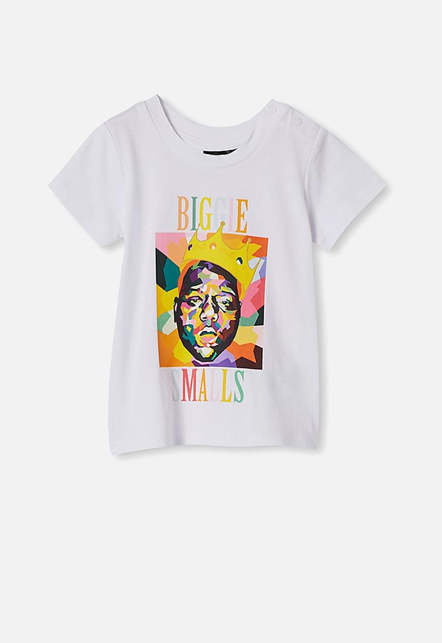Cotton On - Jamie short sleeve tee - white abstract biggie