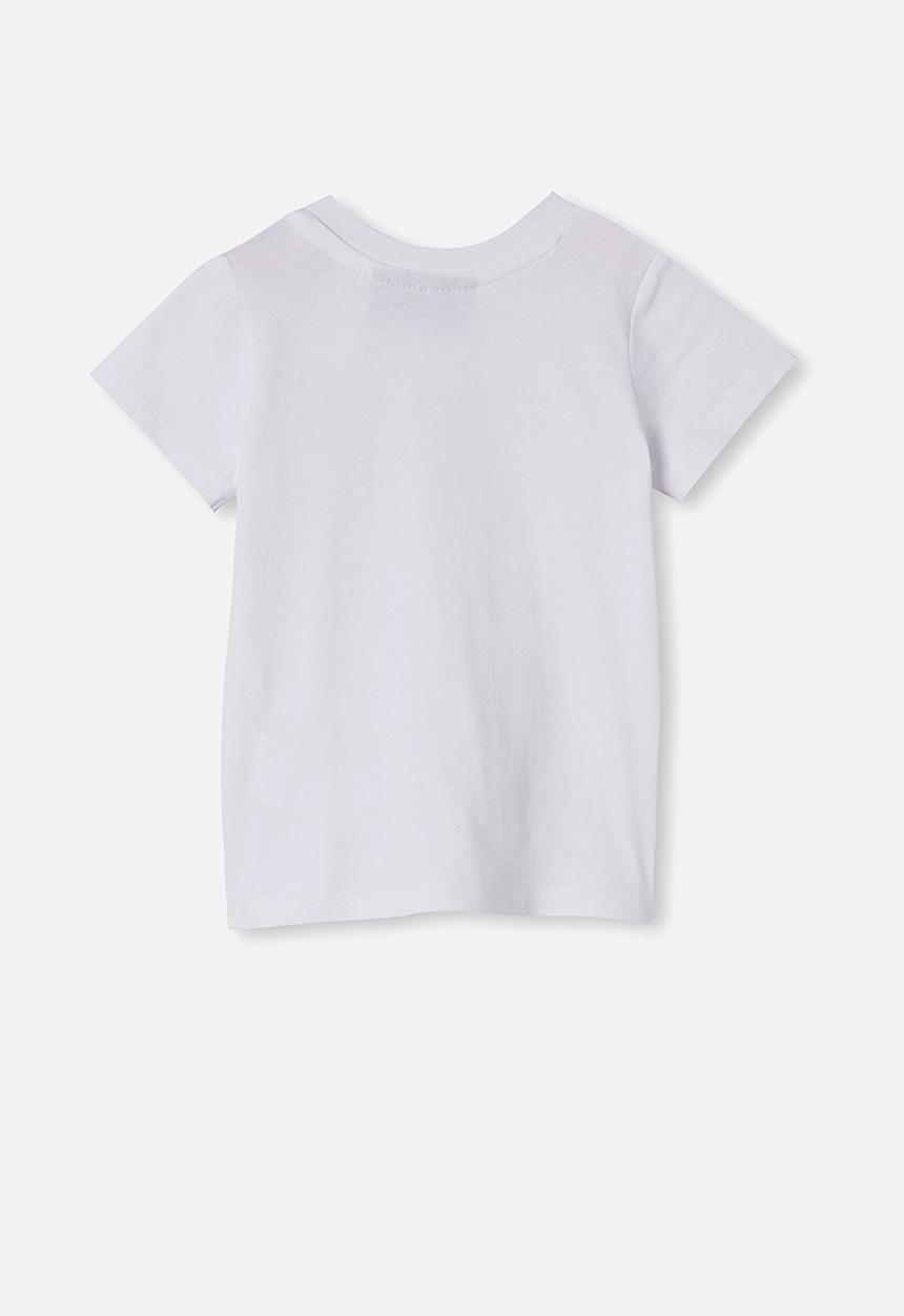 Cotton On - Jamie short sleeve tee - white abstract biggie