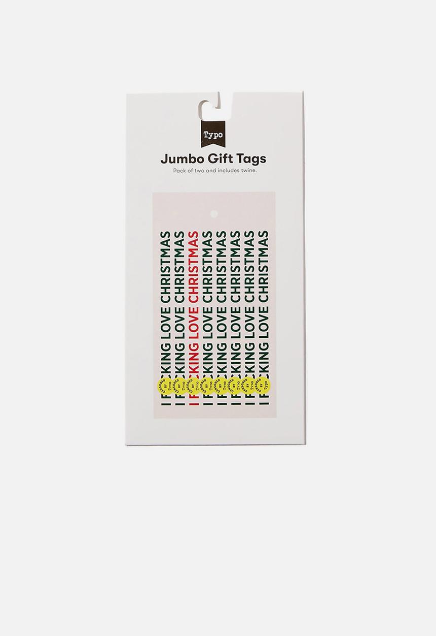 Typo - Jumbo gift tag pack - i f*cking love christmas!!