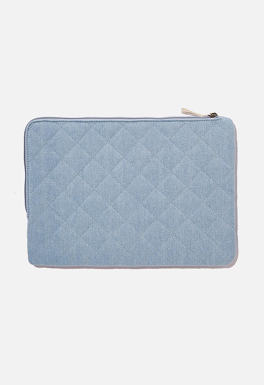 Typo - Oxford 13 inch laptop case dm - quilted denim