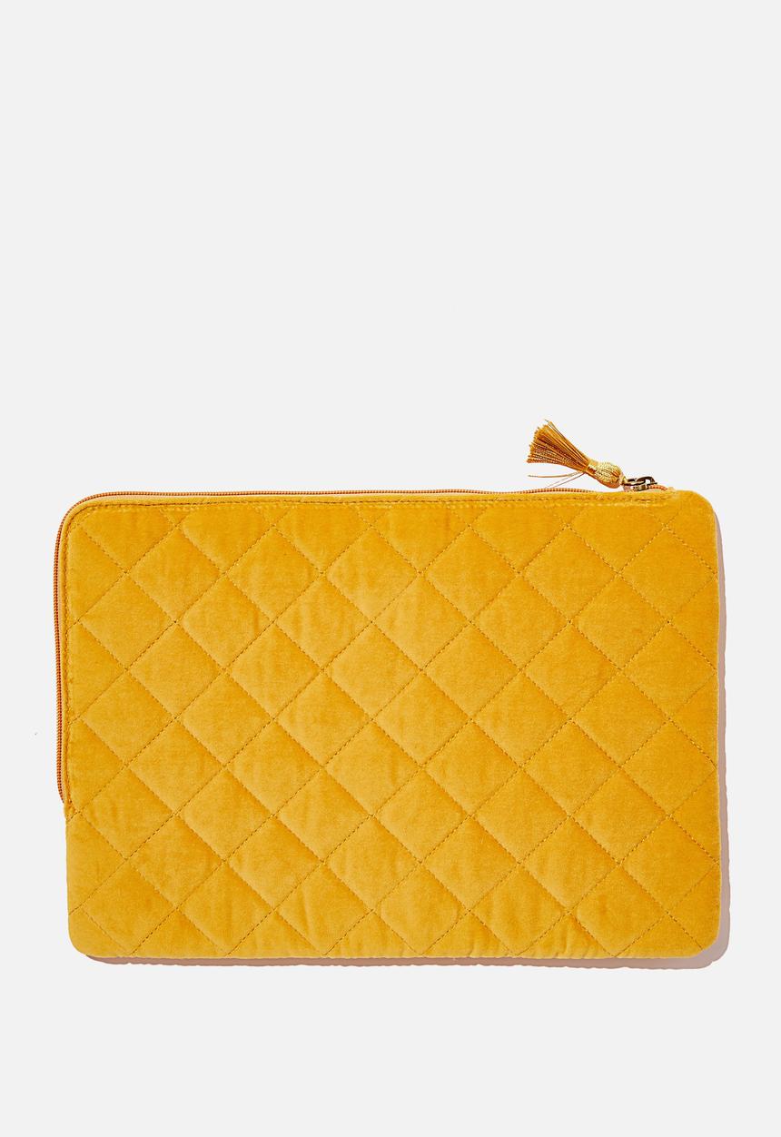 Typo - Oxford 13 inch laptop case vlt - quilted mustard