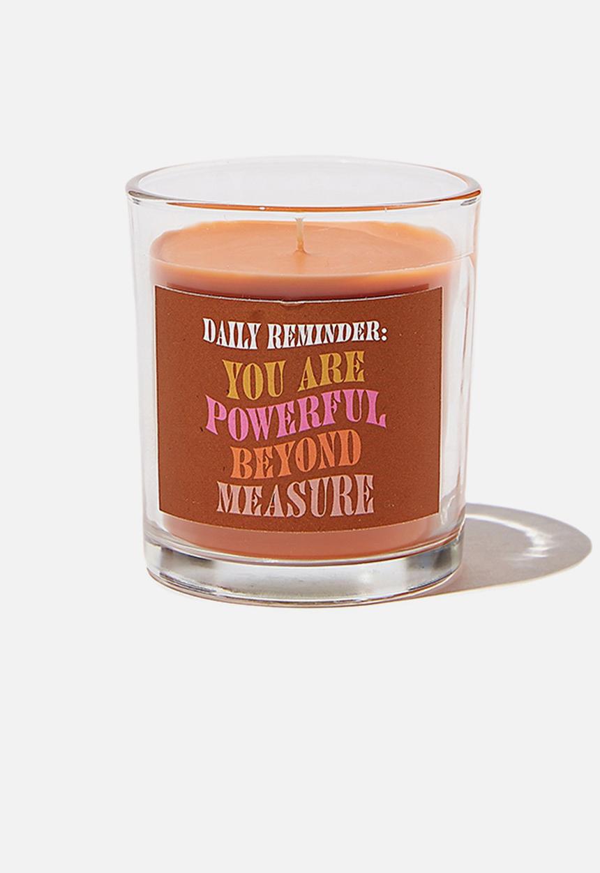 Typo - Talk to me candle small - daily reminder