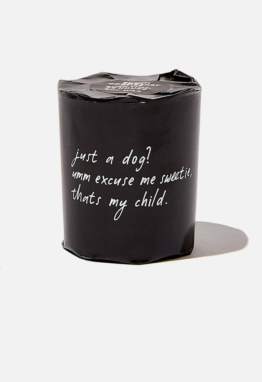 Typo - Talk to me candle small - just a dog