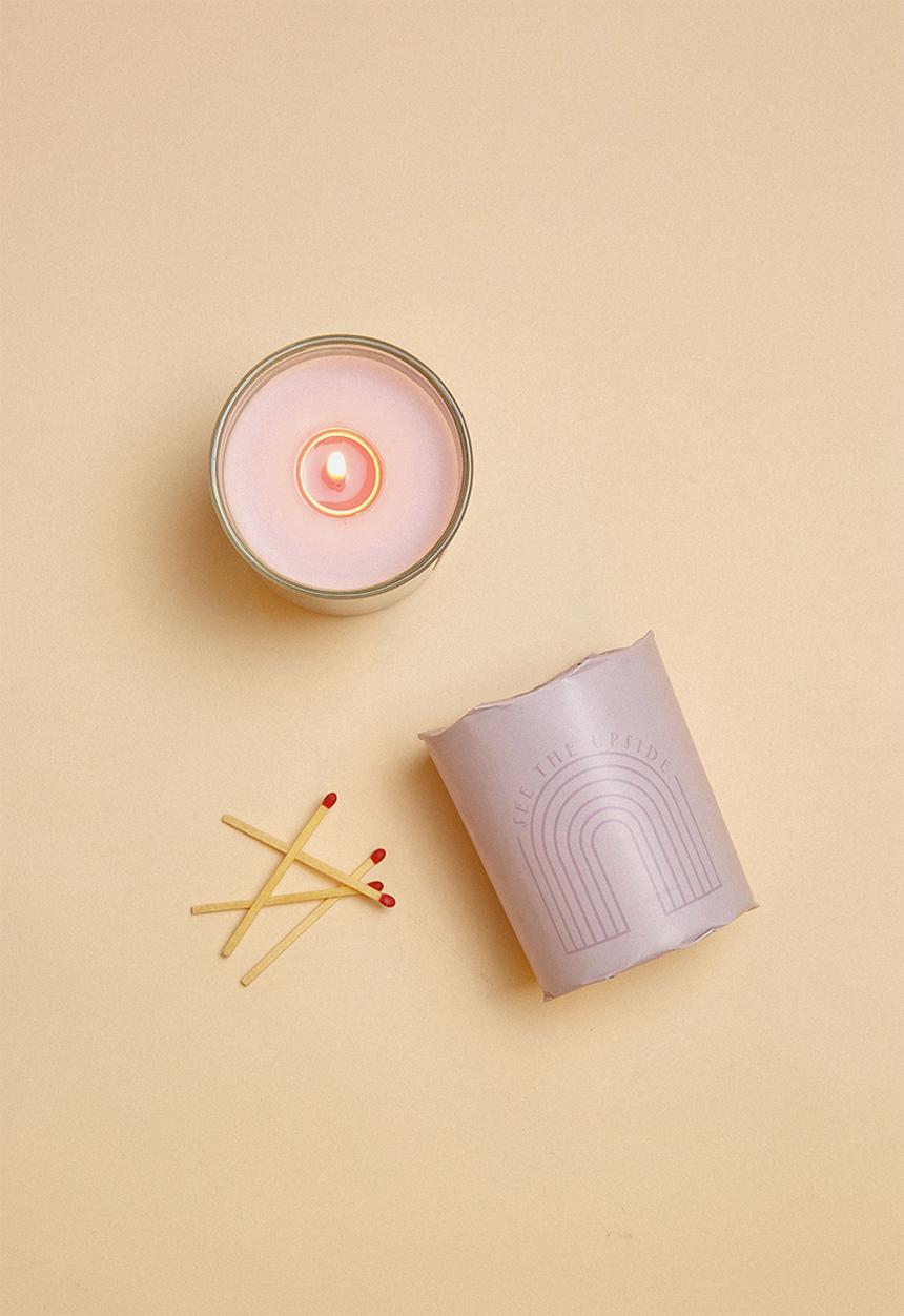 Typo - Talk to me candle small - upside down