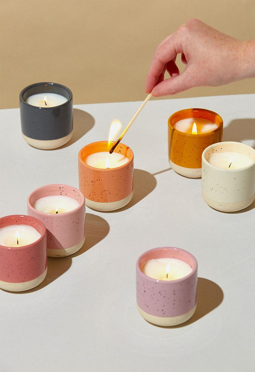 Typo - Double dip candle - mustard