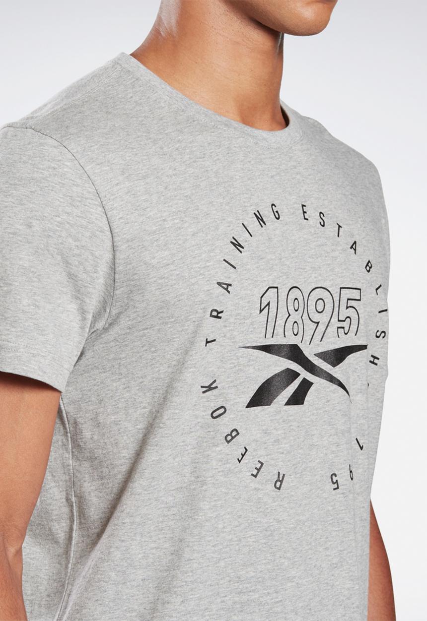 Reebok - Training speedwick short sleeve tee - medium grey heather