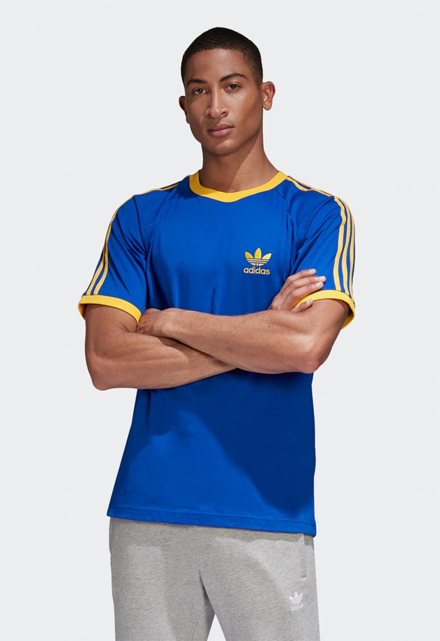 adidas Originals - Cali short sleeve tee - team royal blue & active gold