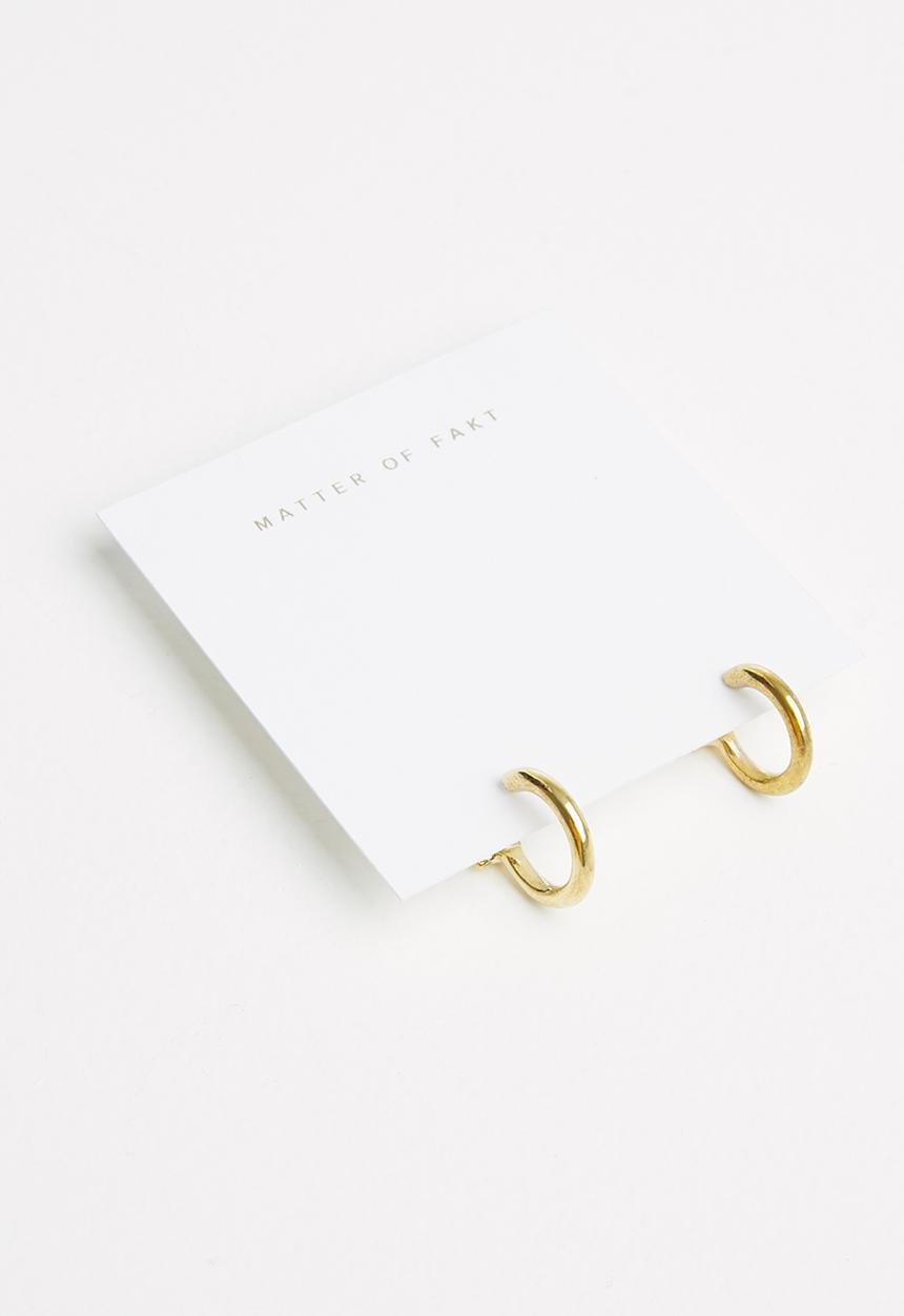 Matter of Fakt - Vista small hoops - brass