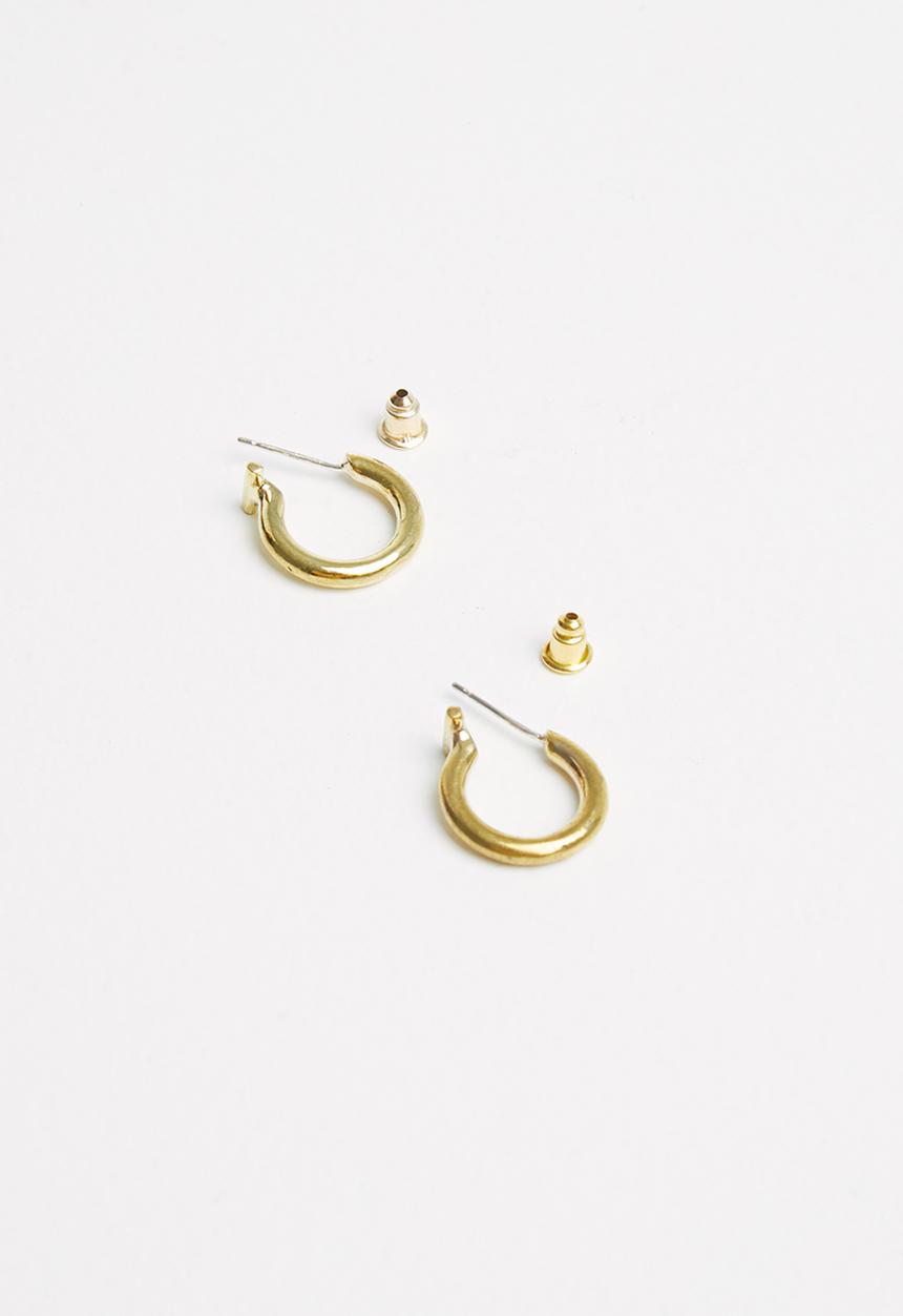 Matter of Fakt - Vista small hoops - brass
