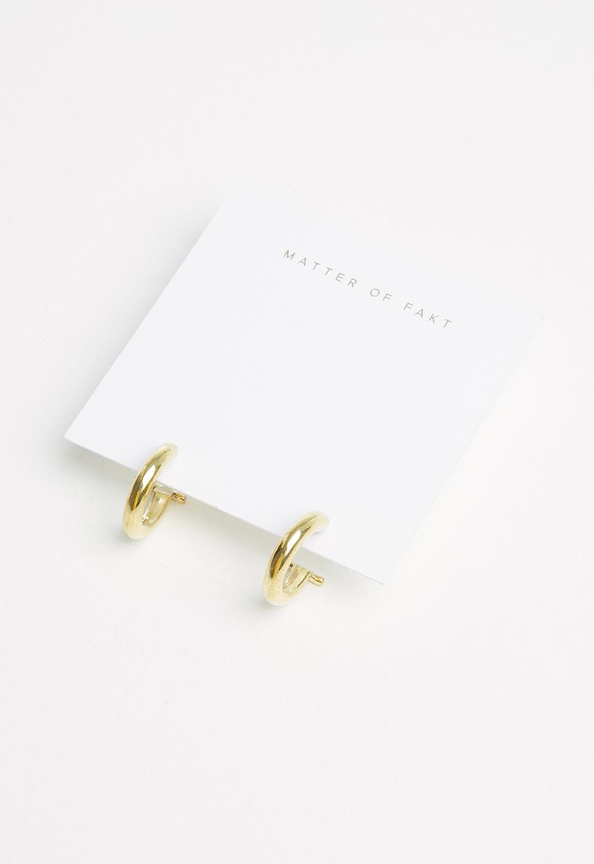 Matter of Fakt - Vista large hoops - brass