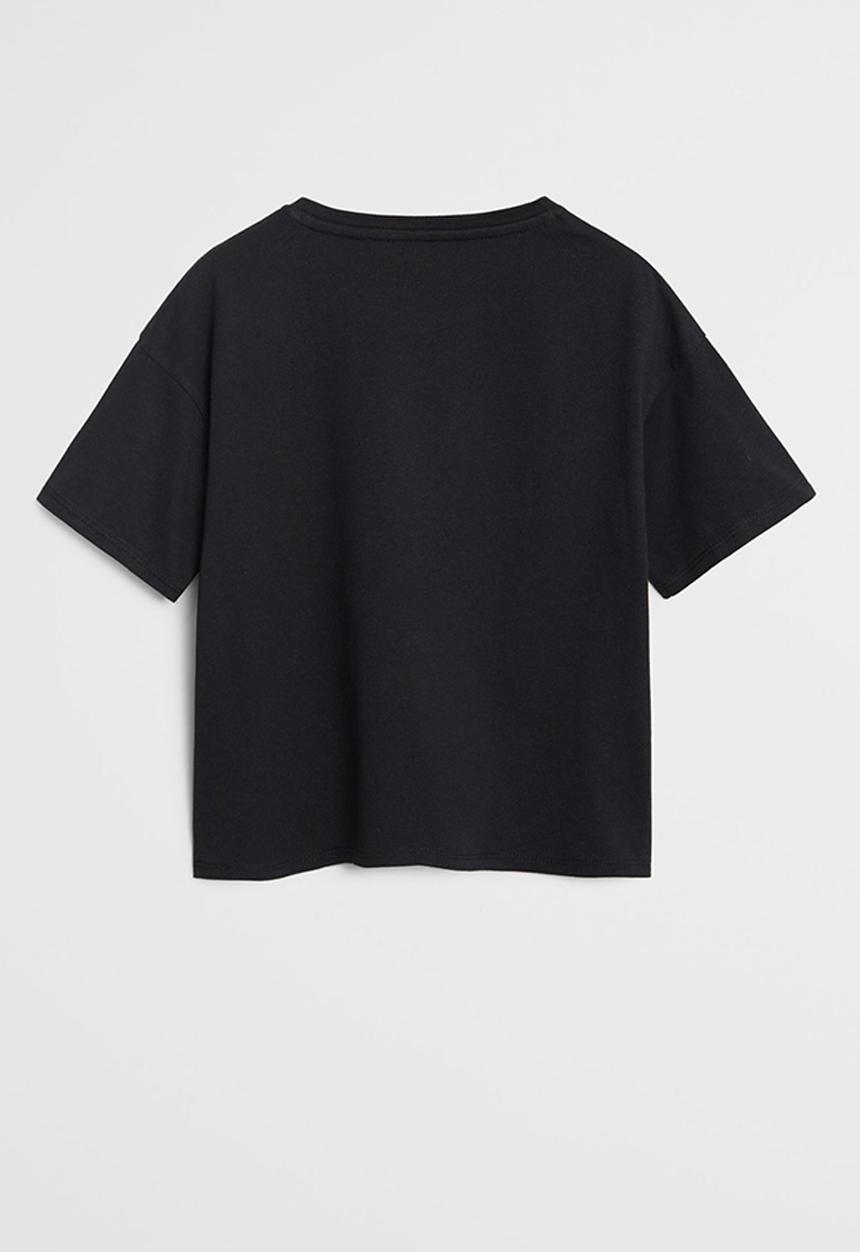 MANGO - Bull short sleeve tee - black