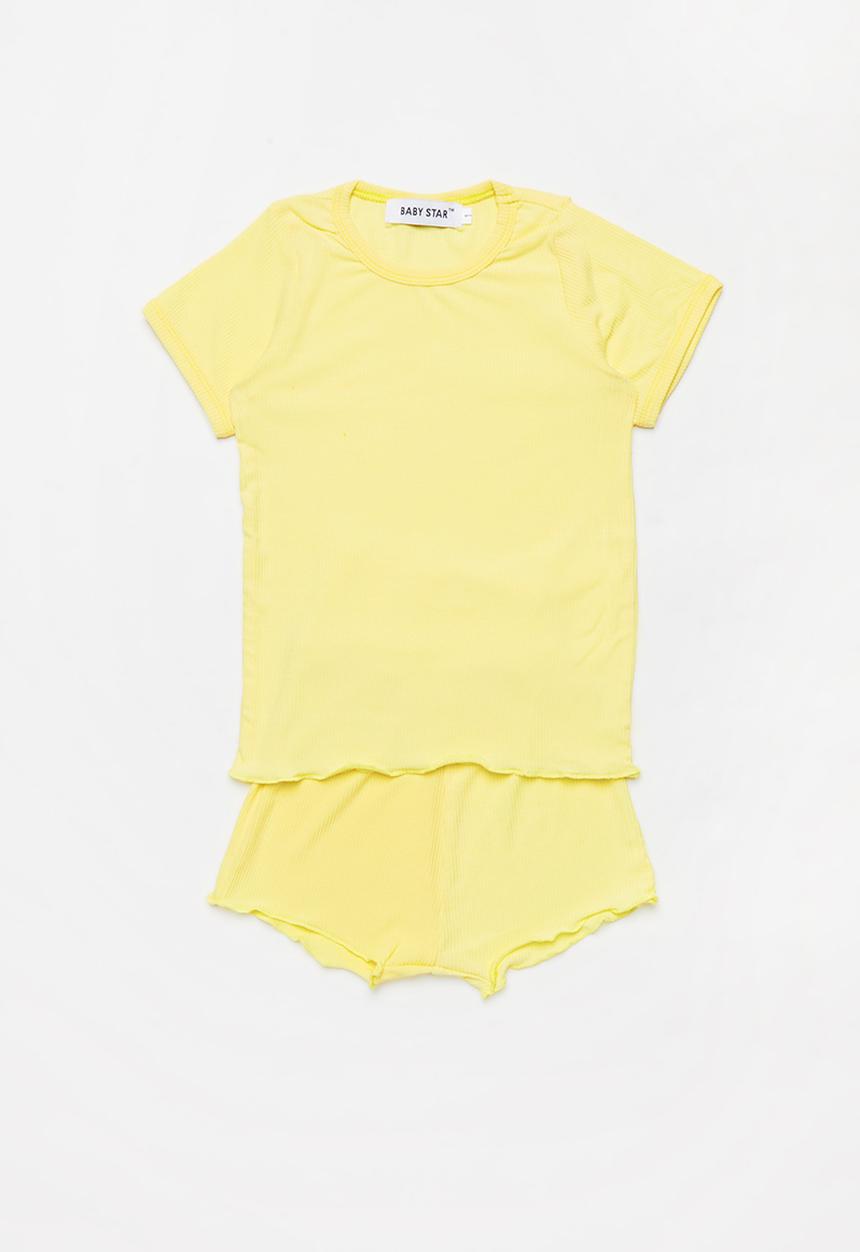 Baby Star - Unisex 2 piece set - yellow