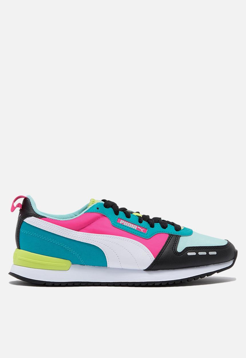 PUMA - Puma R78 neon - puma black / aruba blue