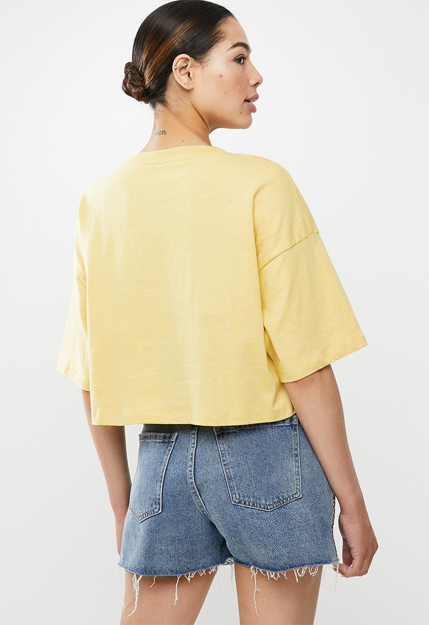 Cotton On - Chopped boyfriend tee - golden sun