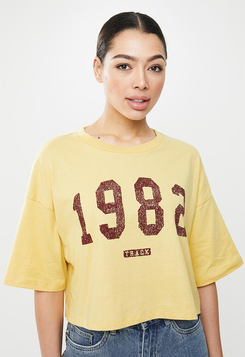 Cotton On - Chopped boyfriend tee - golden sun