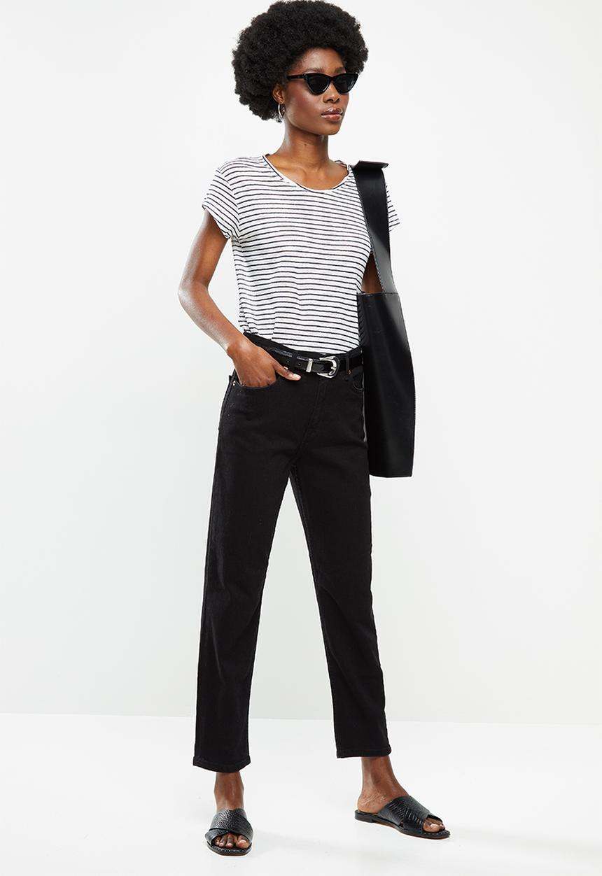 MANGO - Lisinno T-shirt - neutral & navy 