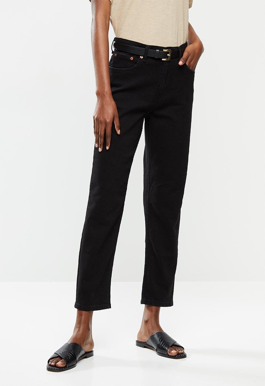 MANGO - Mom jeans - black