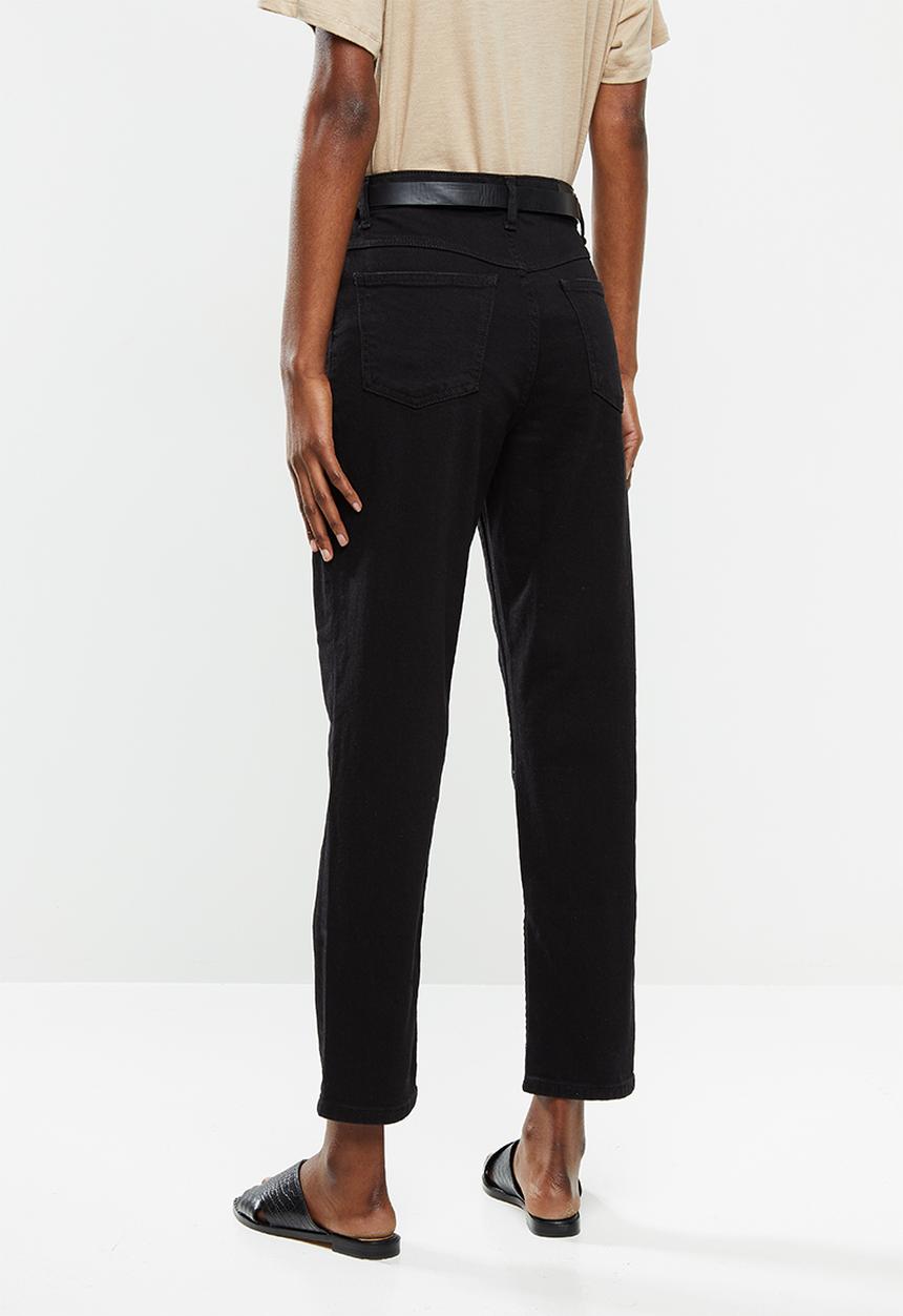 MANGO - Mom jeans - black