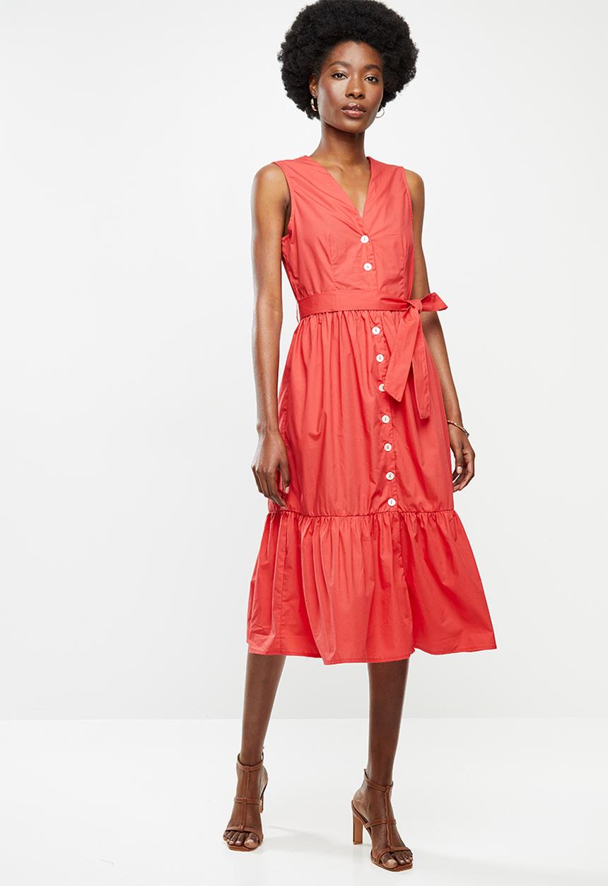 MANGO - Cris dress - red