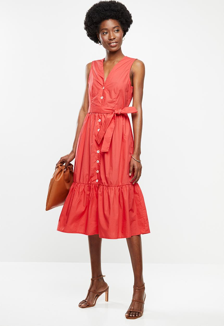 MANGO - Cris dress - red