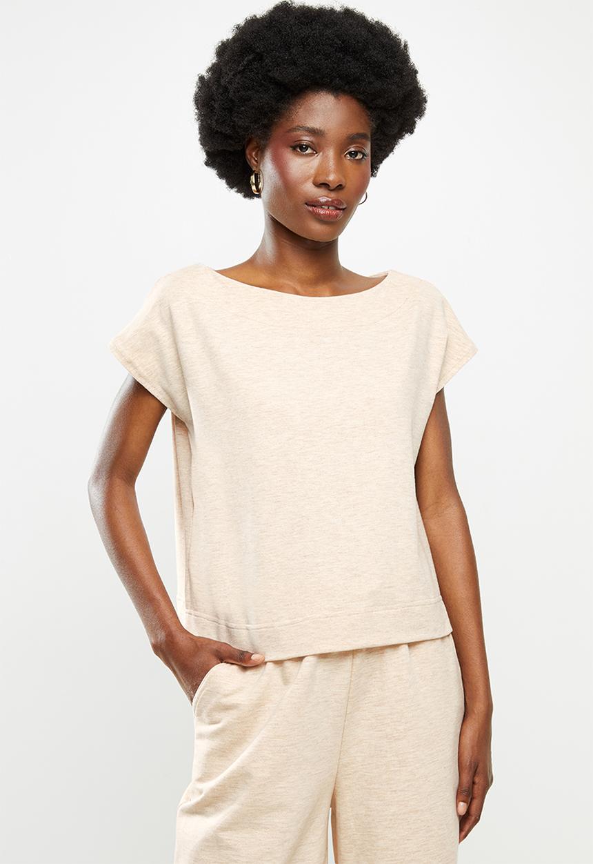 Me&B - Boatneck shell top - neutral