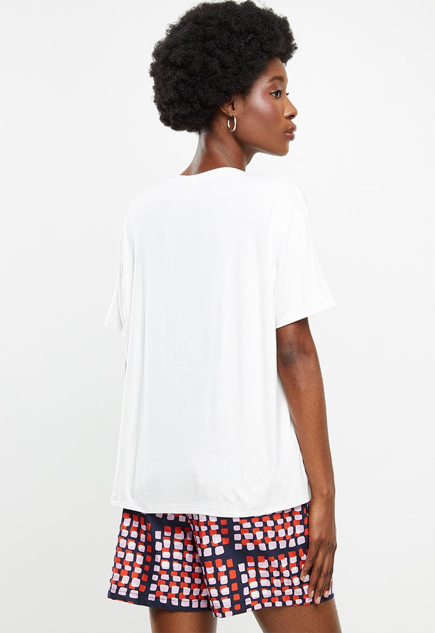 Me&B - Illustration printed tee - white