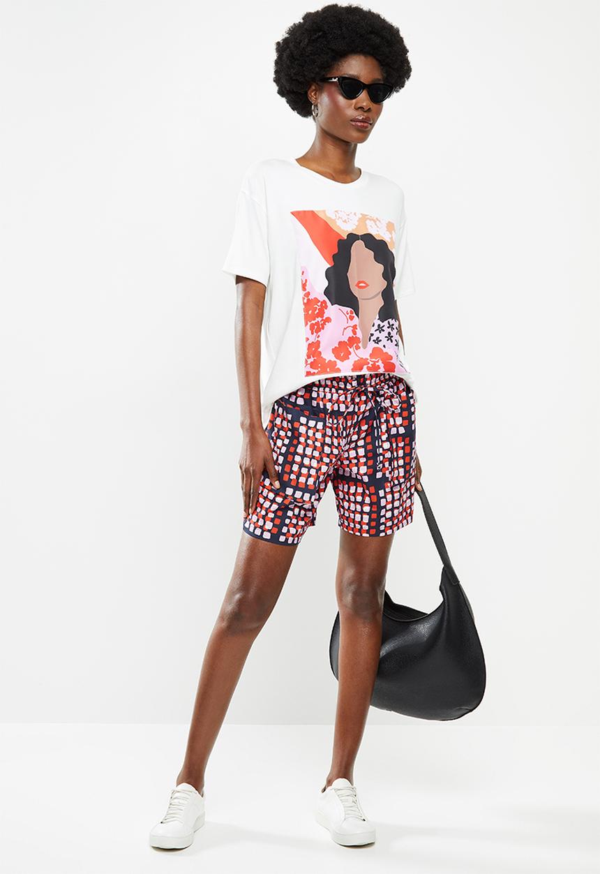 Me&B - Illustration printed tee - white
