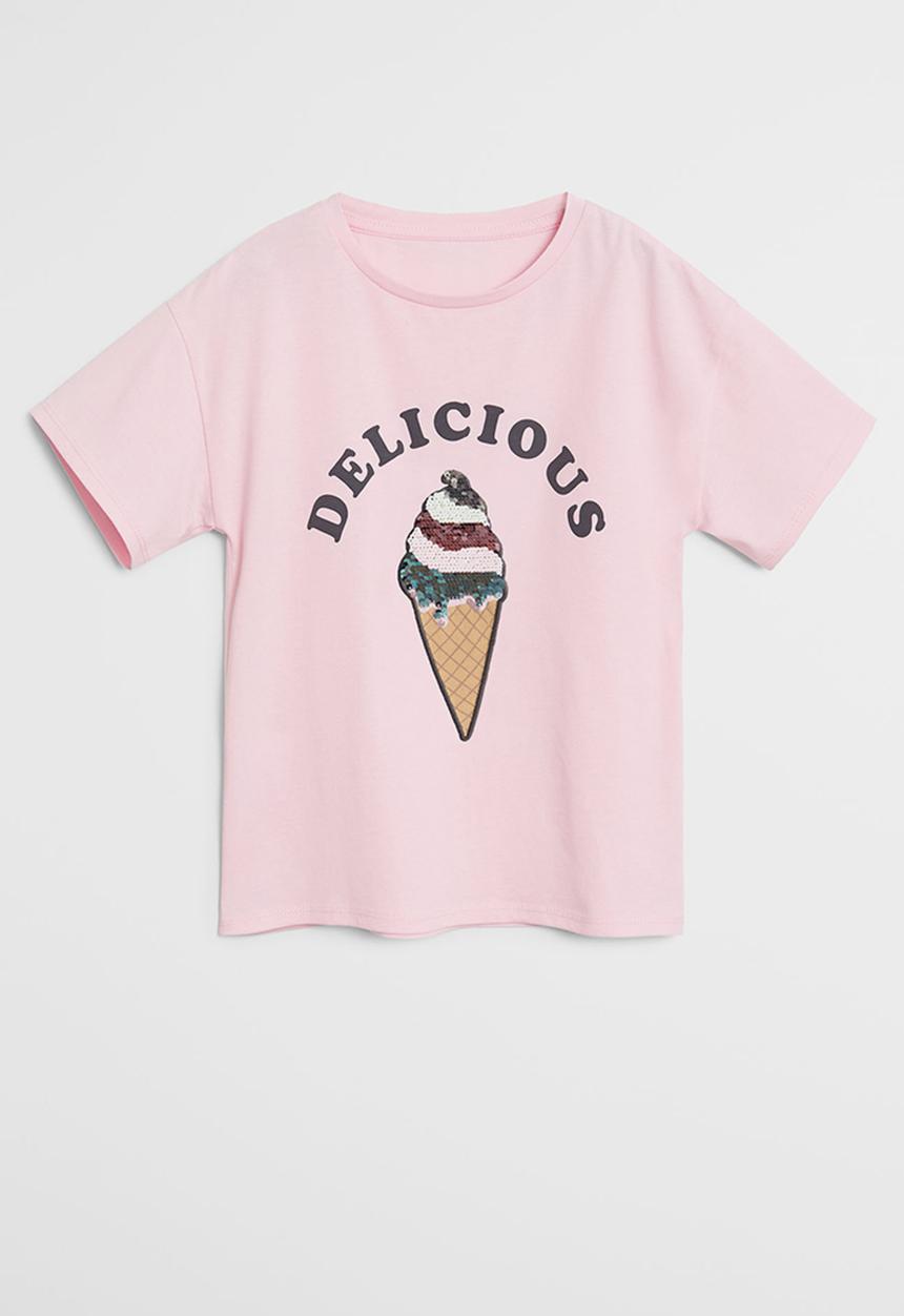 MANGO - Yummy short sleeve tee - pastel pink