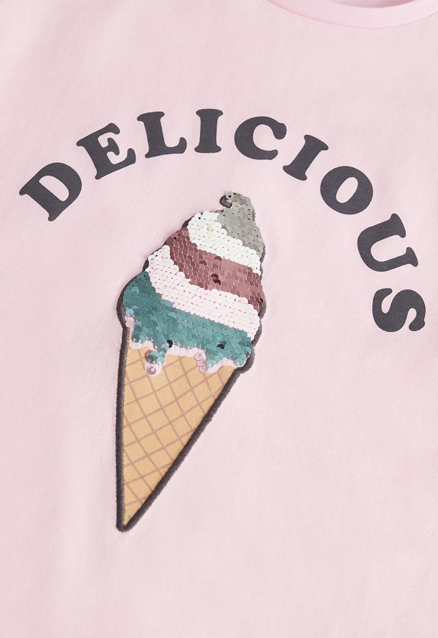 MANGO - Yummy short sleeve tee - pastel pink