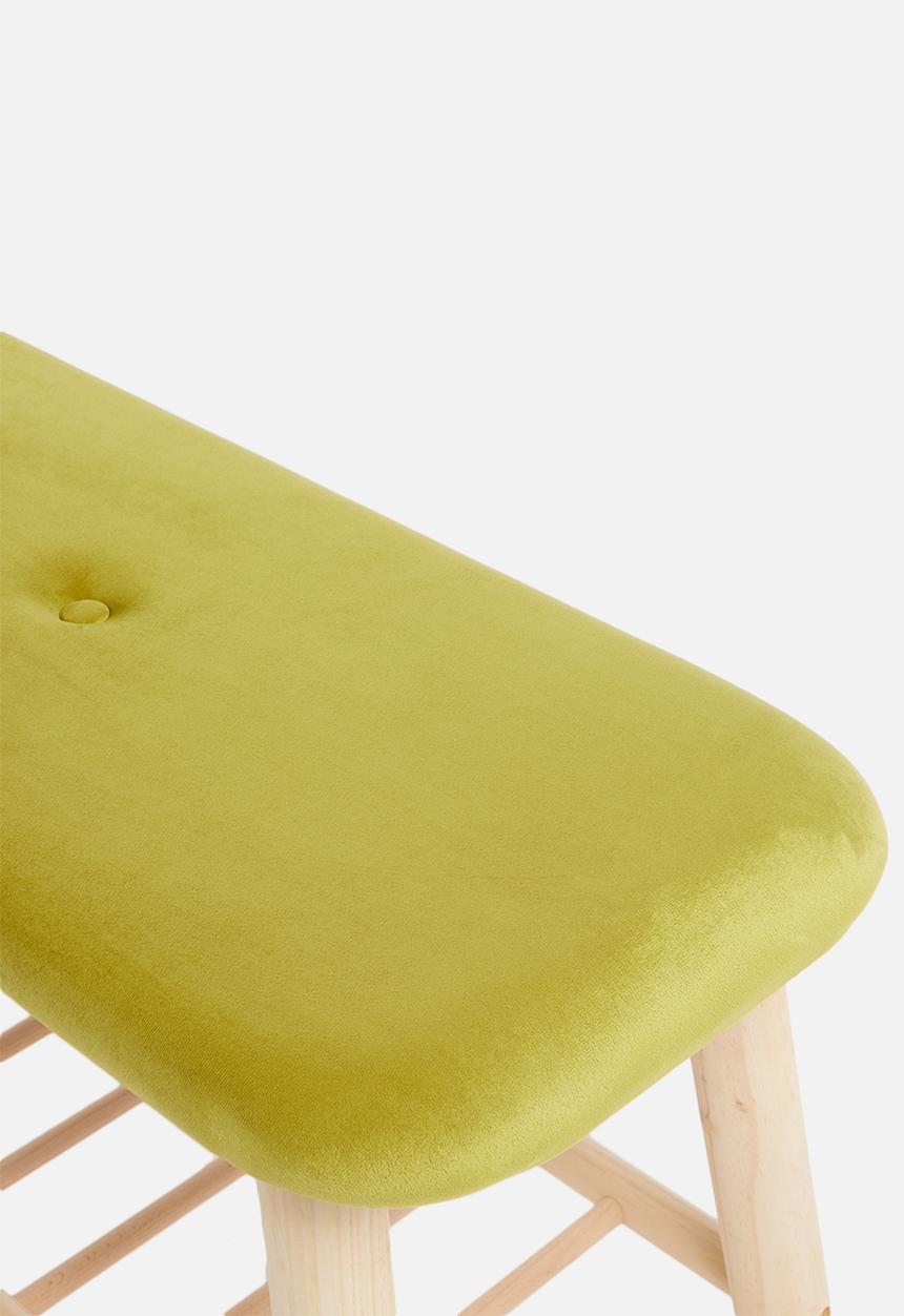 Sixth Floor - Scandi bench - chartreusse